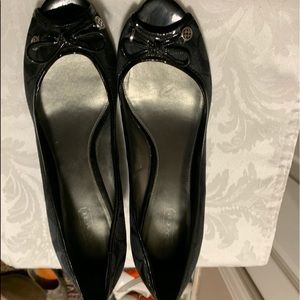 Coach Ladies Black Wedge Shoes. 9-1/2 .